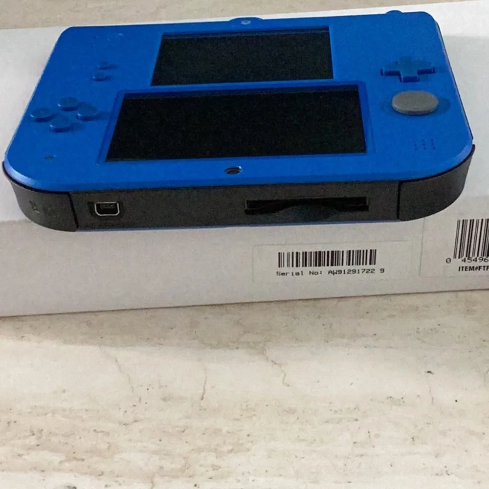 Nintendo 2DS Console Nintendo Factory Refurbished Blue & Black Handheld In Box
